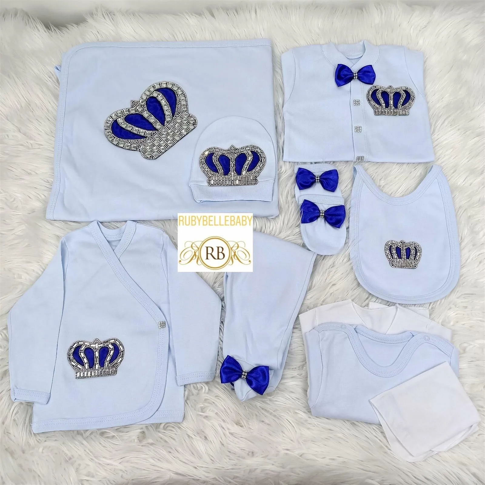 10pcs HRH Crown Set - Blue