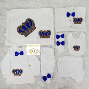 10pcs HRH Crown Set - Blue/Gold