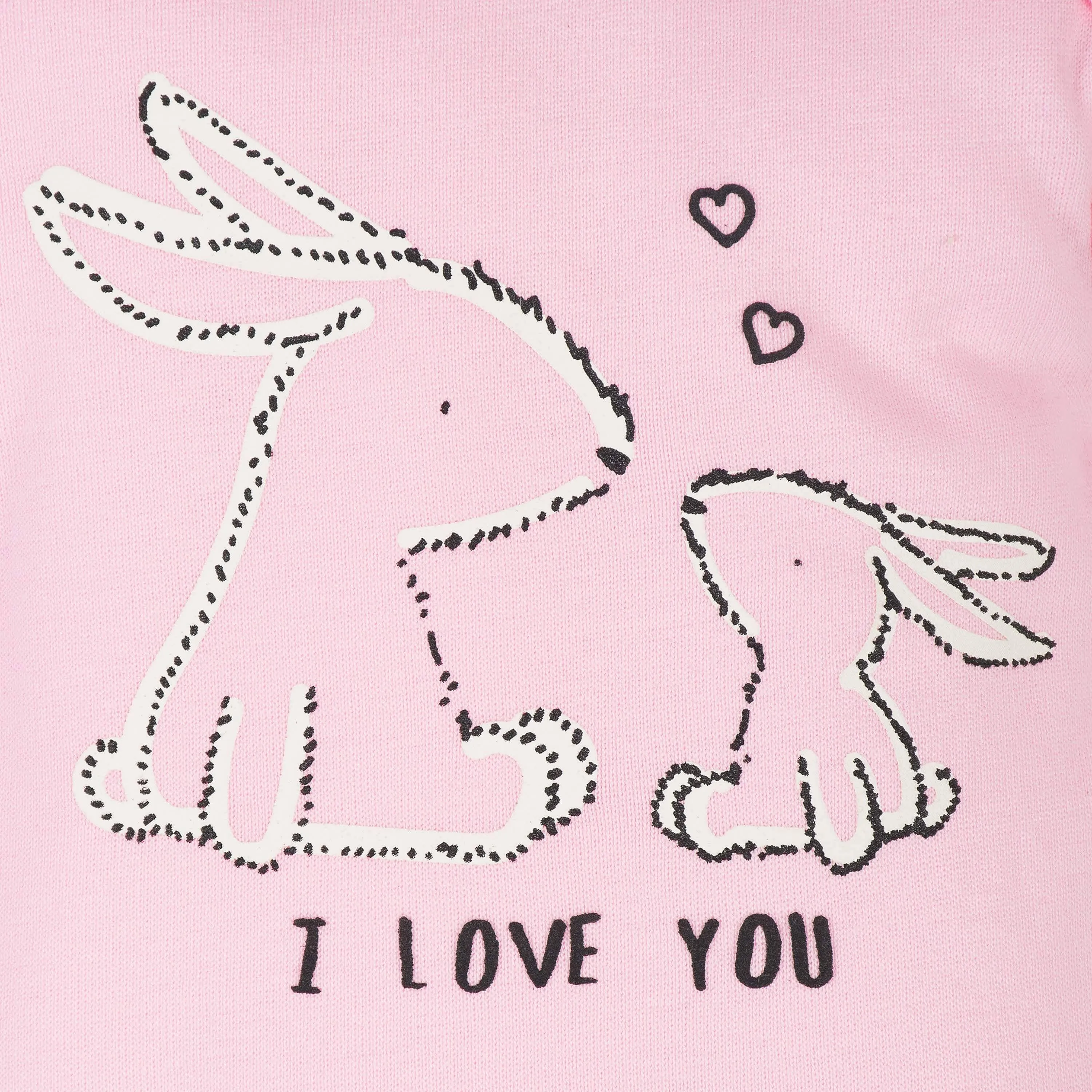 3-Pack Baby Girls Love Short Sleeve Onesies® Bodysuits