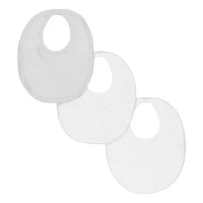 3 Pack Bib Set Dots Grey