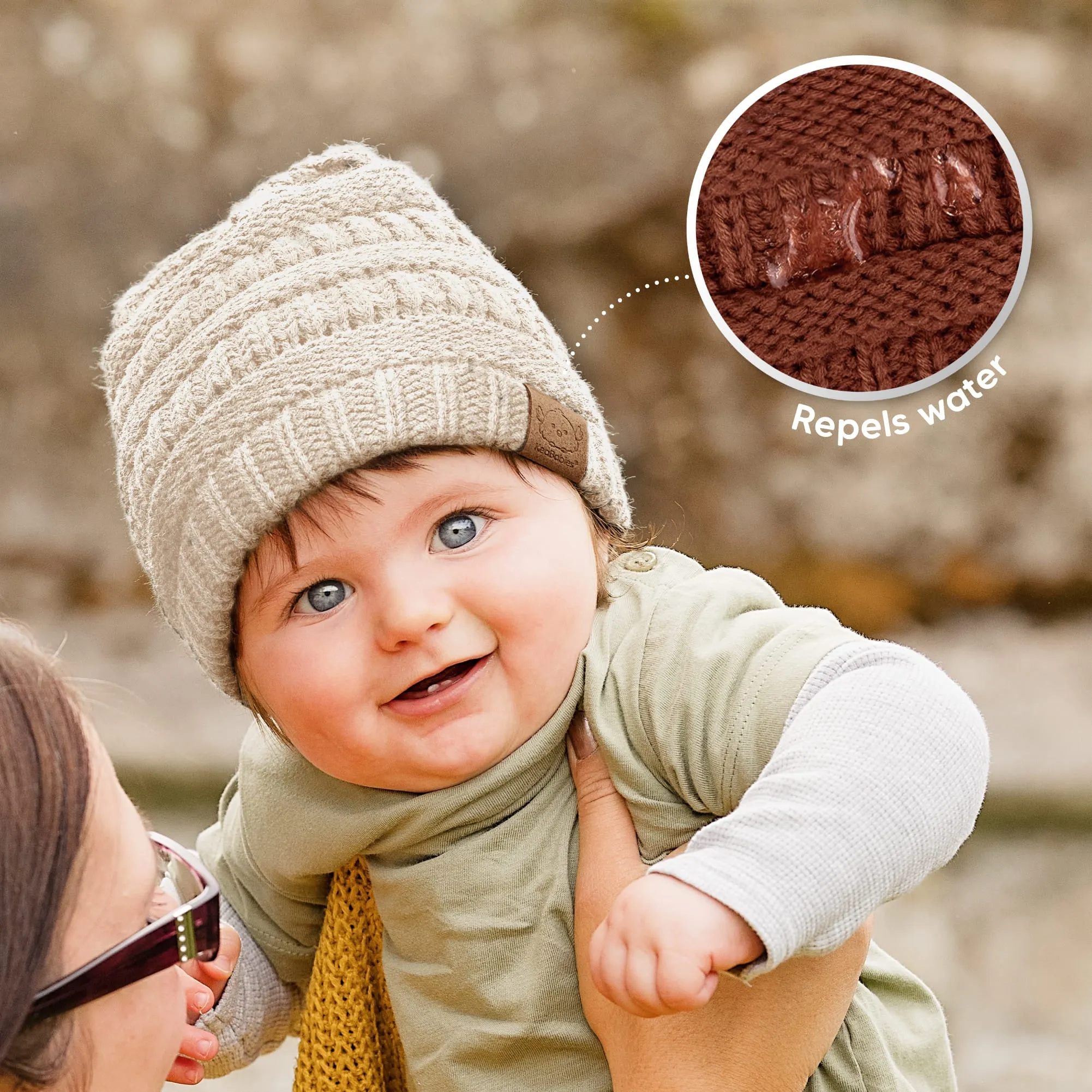 3-Pack Warmzy Baby Beanies (Ember, M)