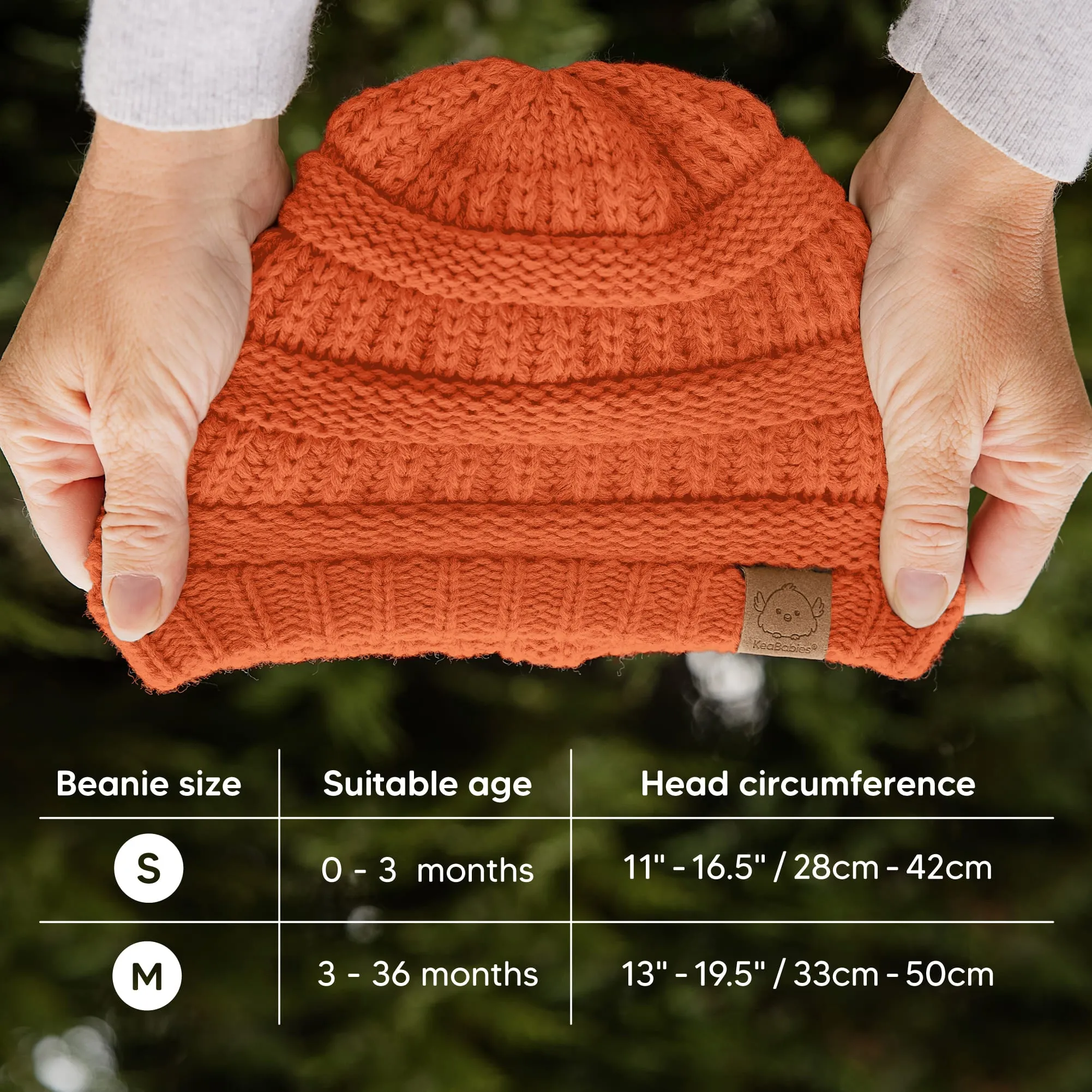 3-Pack Warmzy Baby Beanies (Ember, M)