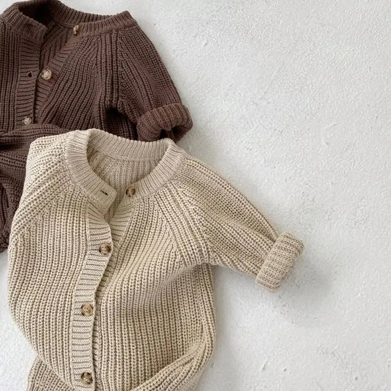 3 Pieces Knitted Overalls Baby Rompers