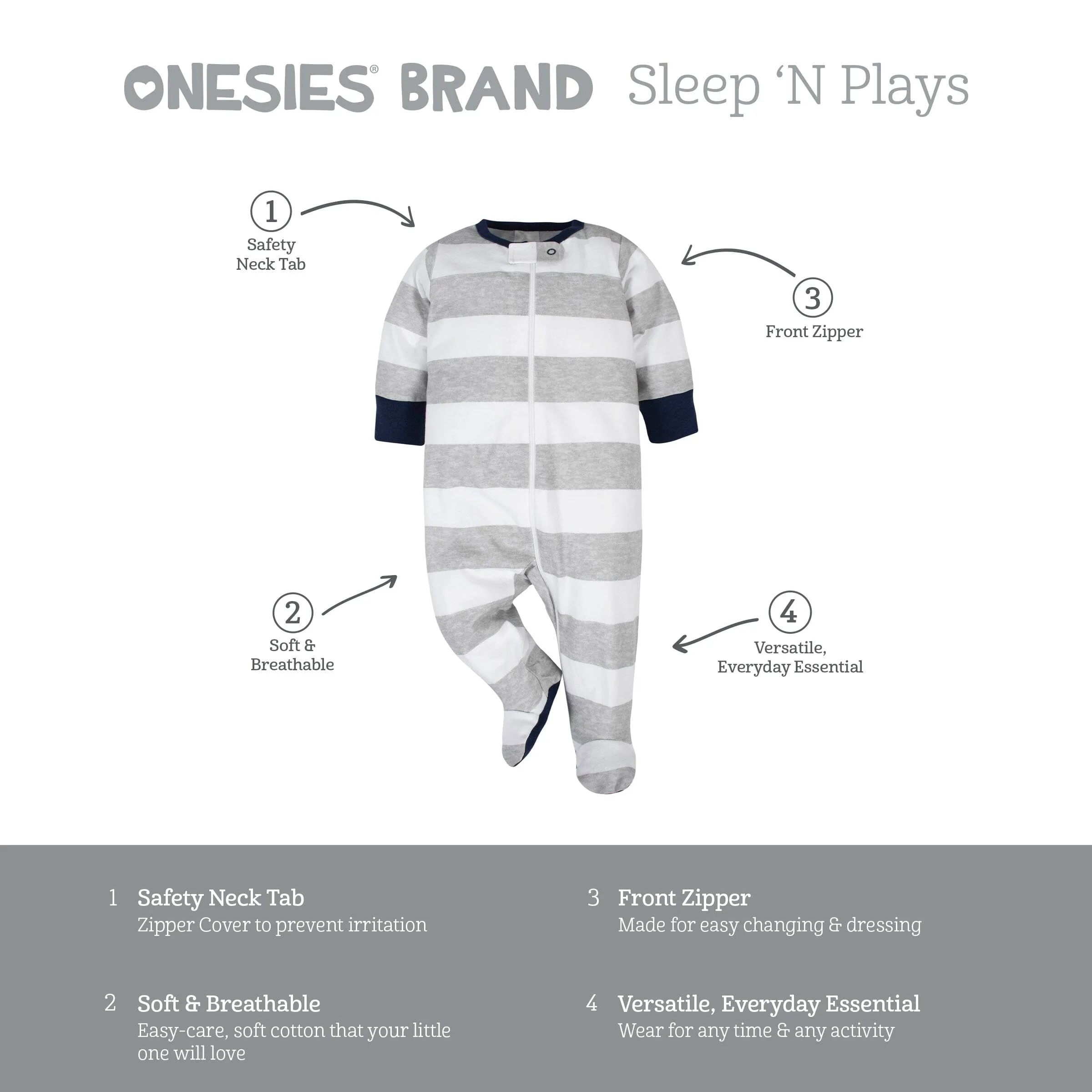 4-Pack Baby Boys Dino Sleep 'N Plays
