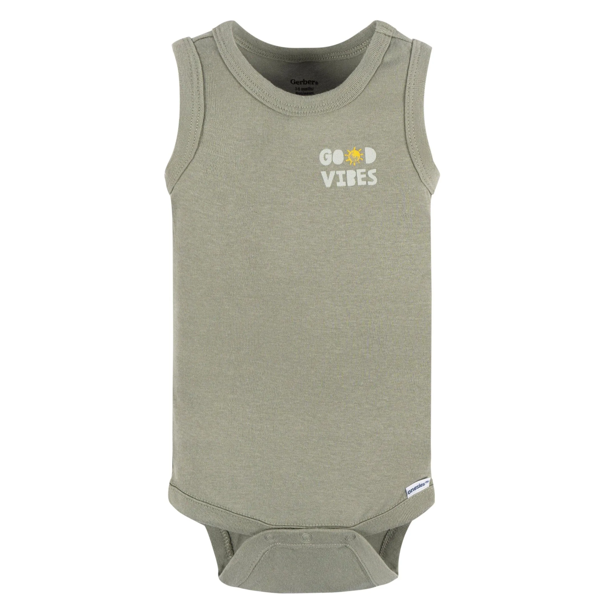 4-Pack Baby Boys Sea Turtles Sleeveless Onesies® Bodysuits