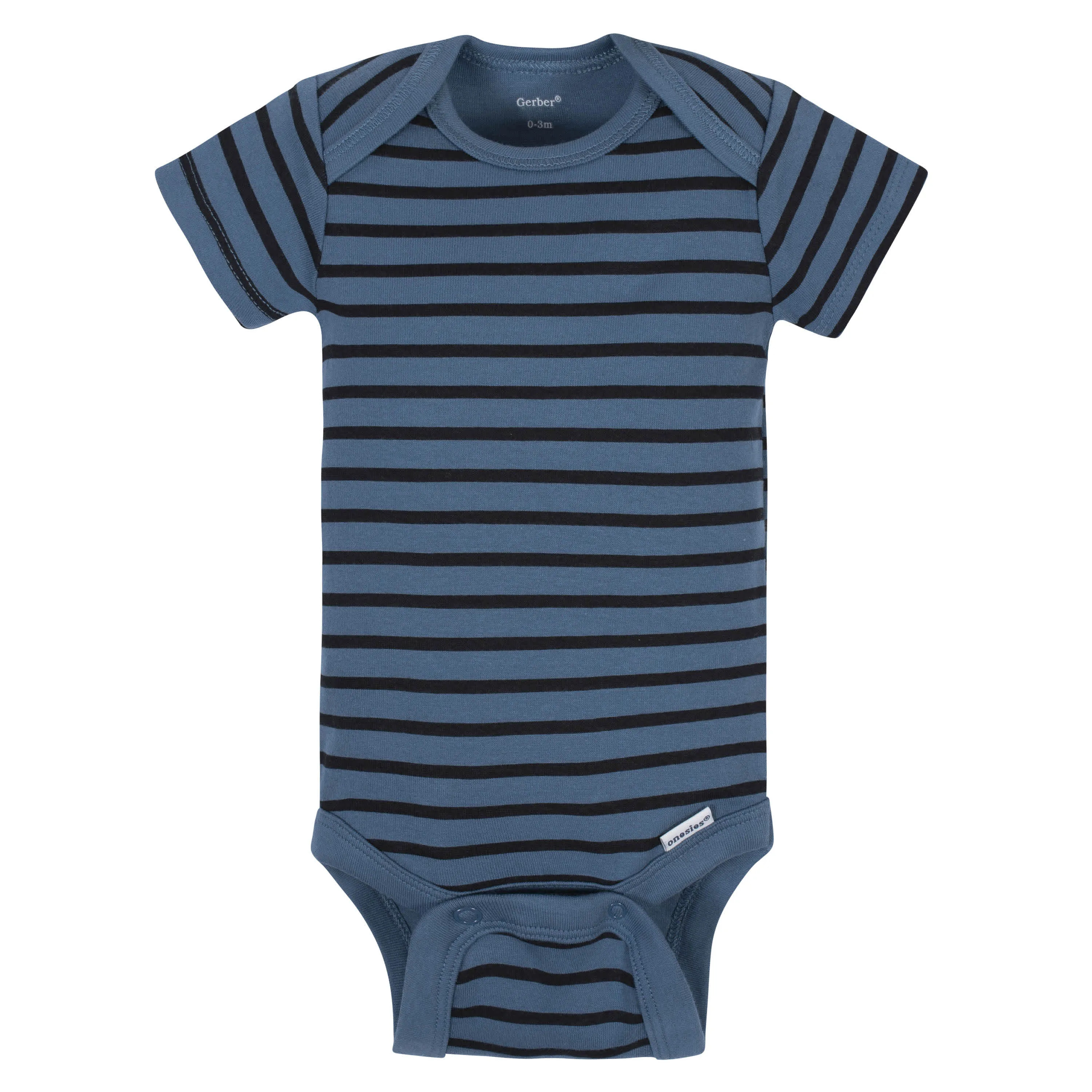 5-Pack Baby Boys Comfy Stretch Badger Short Sleeve Onesies® Bodysuits