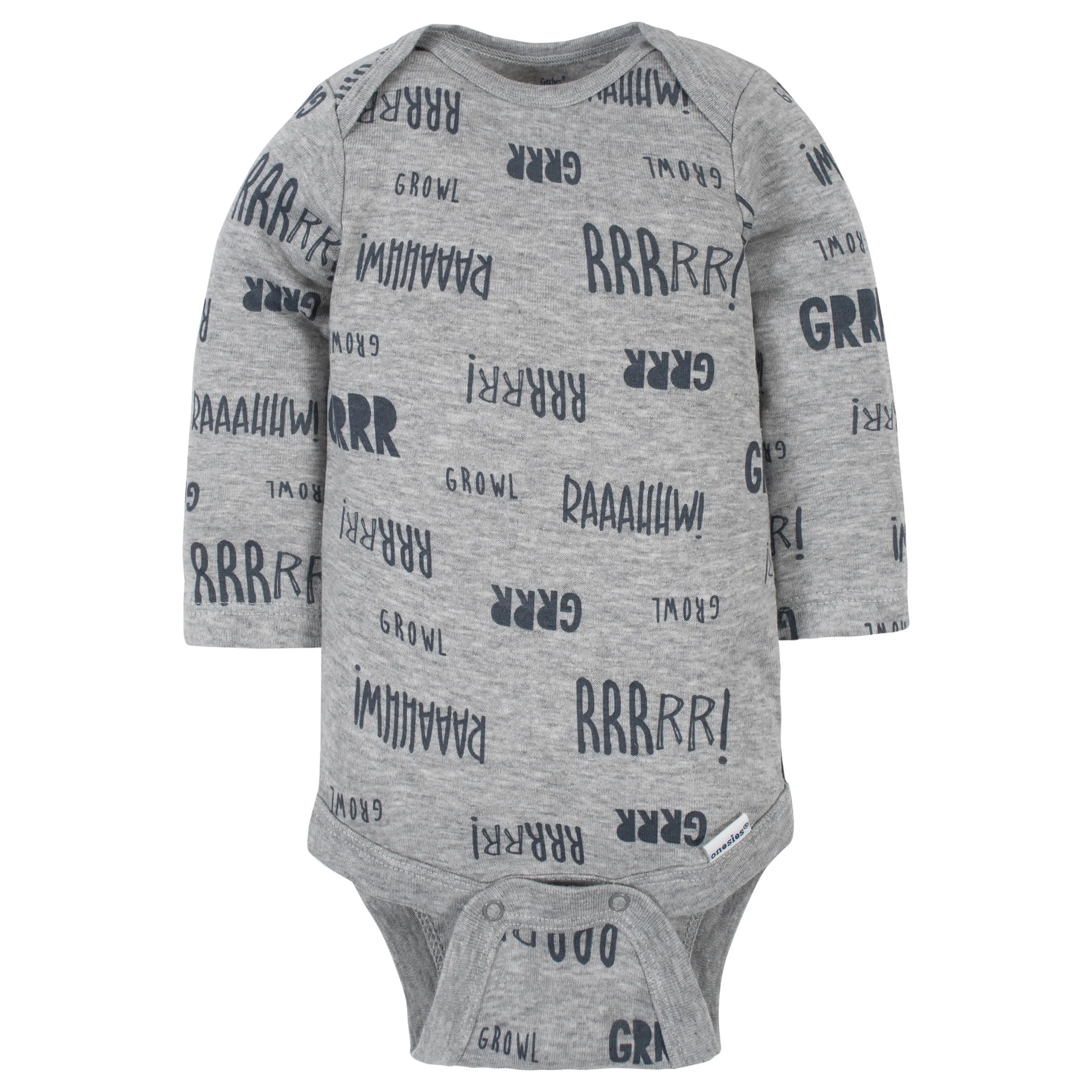 5-Pack Baby Boys Dino Long Sleeve Onesies® Bodysuits