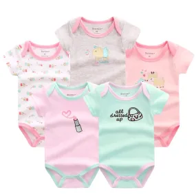 5pcs Baby Bodysuit 3-9M