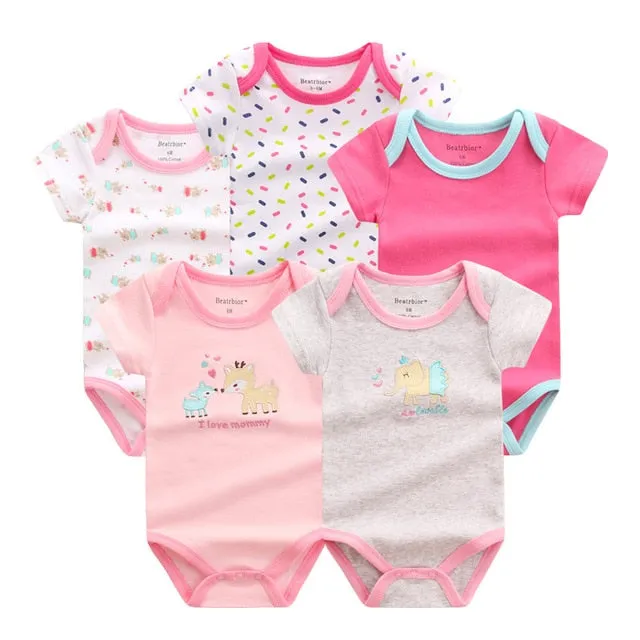 5pcs Baby Bodysuit 3-9M