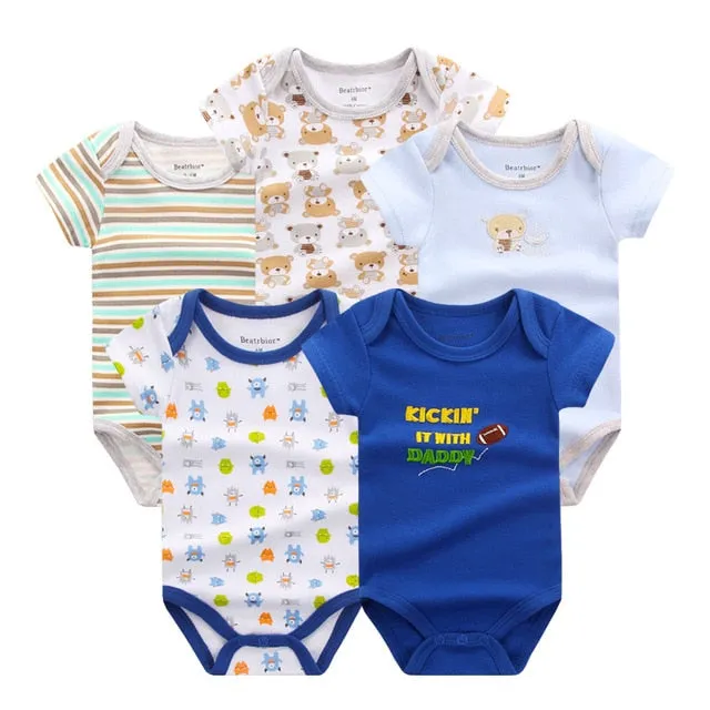 5pcs Baby Bodysuit 3-9M