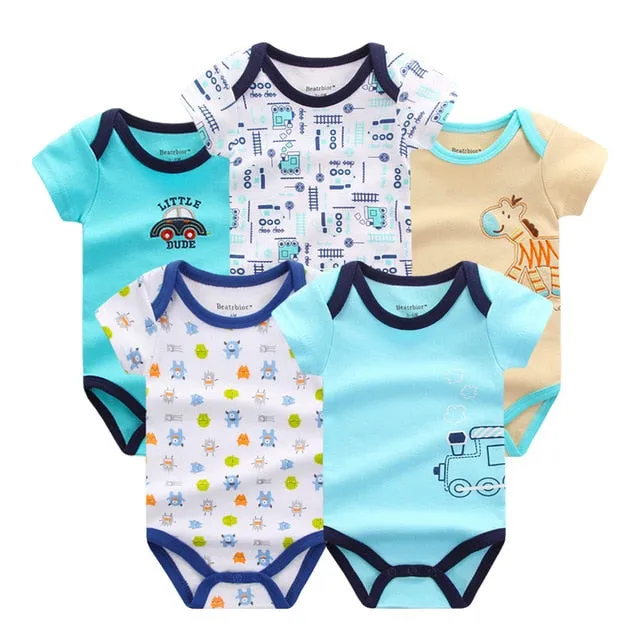 5pcs Baby Bodysuit 3-9M