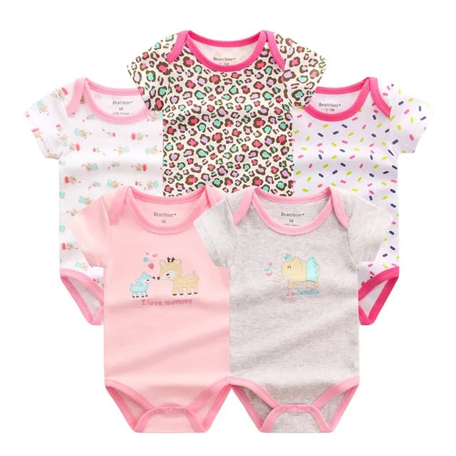 5pcs Baby Bodysuit 3-9M