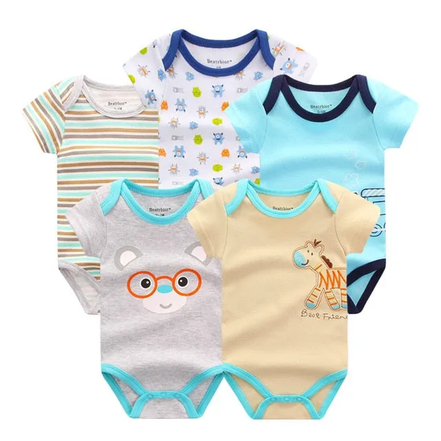 5pcs Baby Bodysuit 3-9M