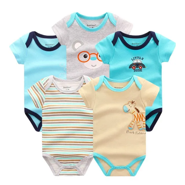 5pcs Baby Bodysuit 3-9M