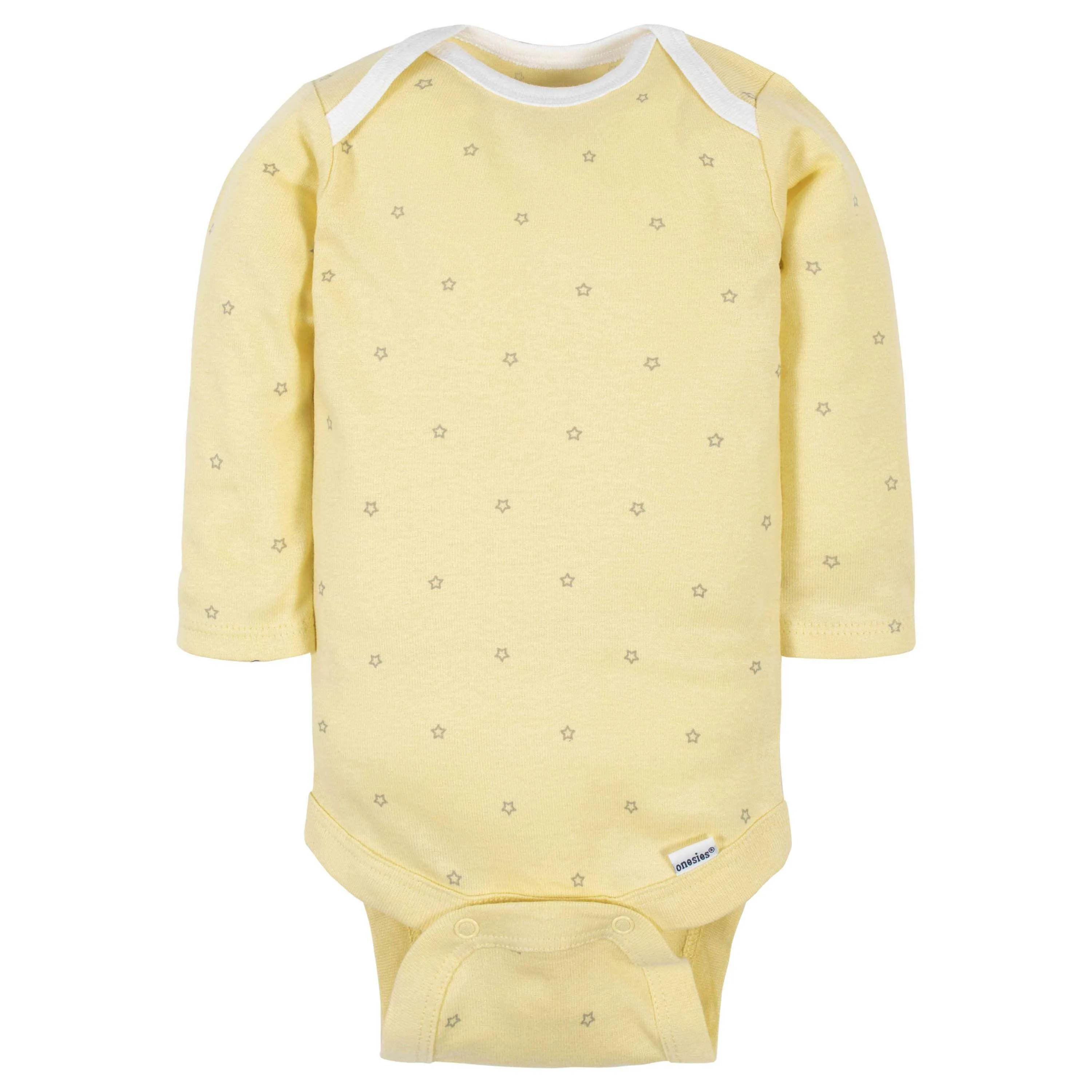 6-Pack Baby Neutral Words Long Sleeve Onesies® Bodysuits