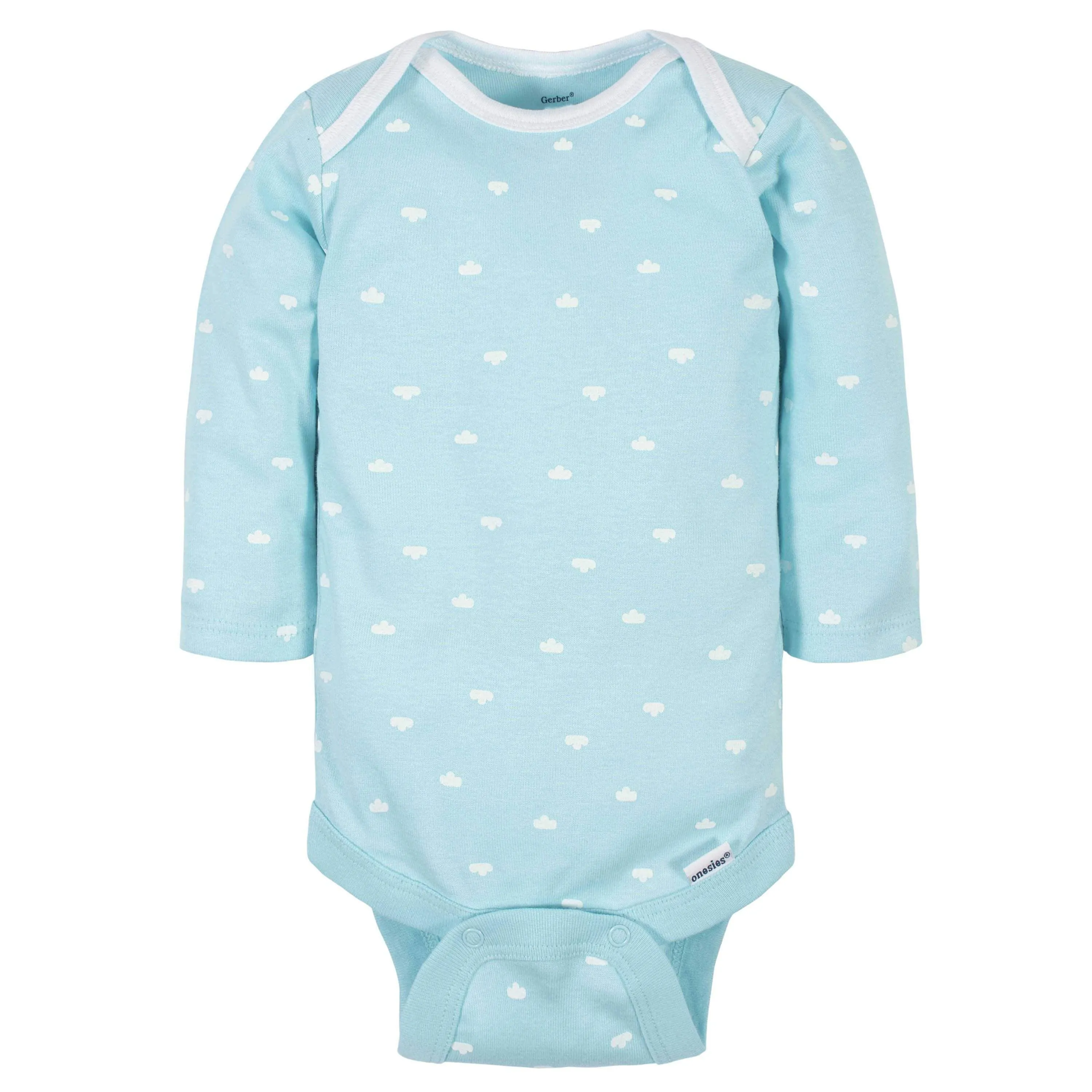 6-Pack Baby Neutral Words Long Sleeve Onesies® Bodysuits