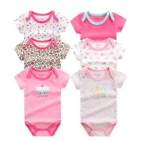 6pcs Baby Bodysuit 3-9M