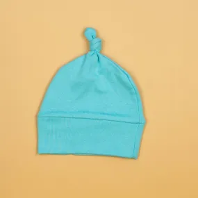 Aqua Knot Hat