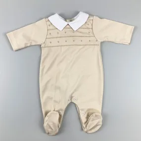 Baby Boys All in One / Sleepsuit - Beige
