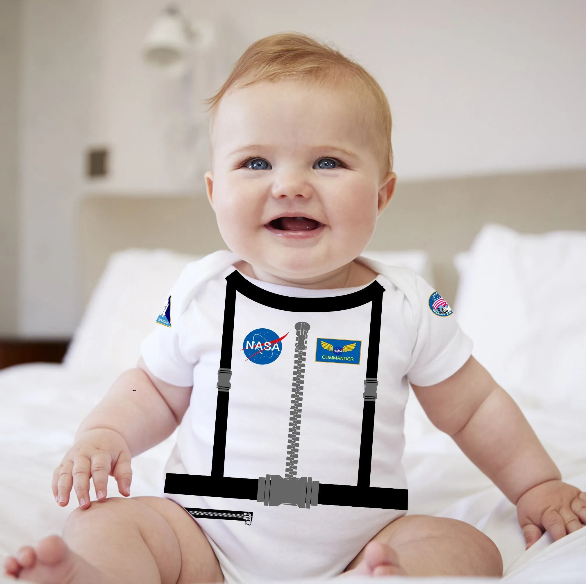 Baby Career Onesies - Astronaut Suit NASA with FREE Name Print