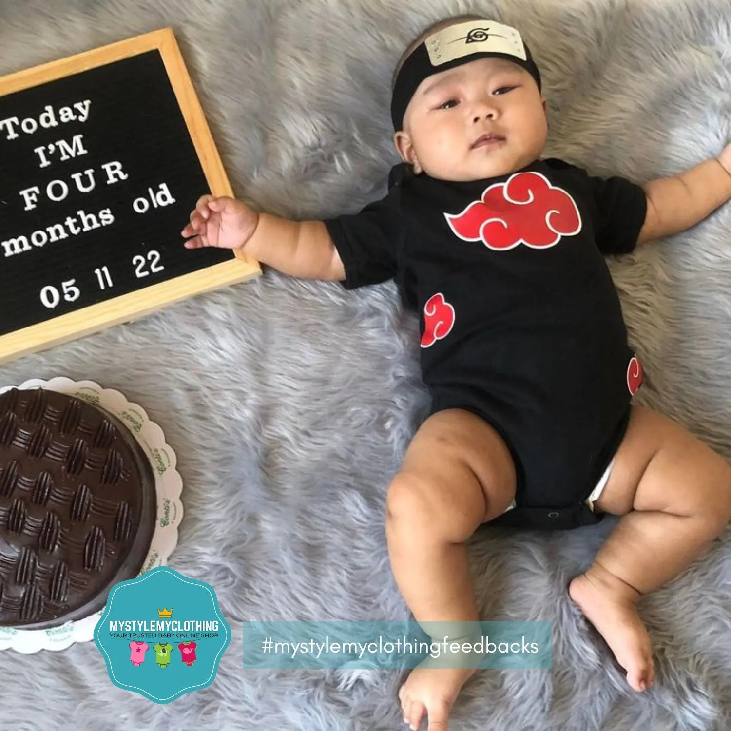 Baby Character Onesies - Akatsuki with Head gear