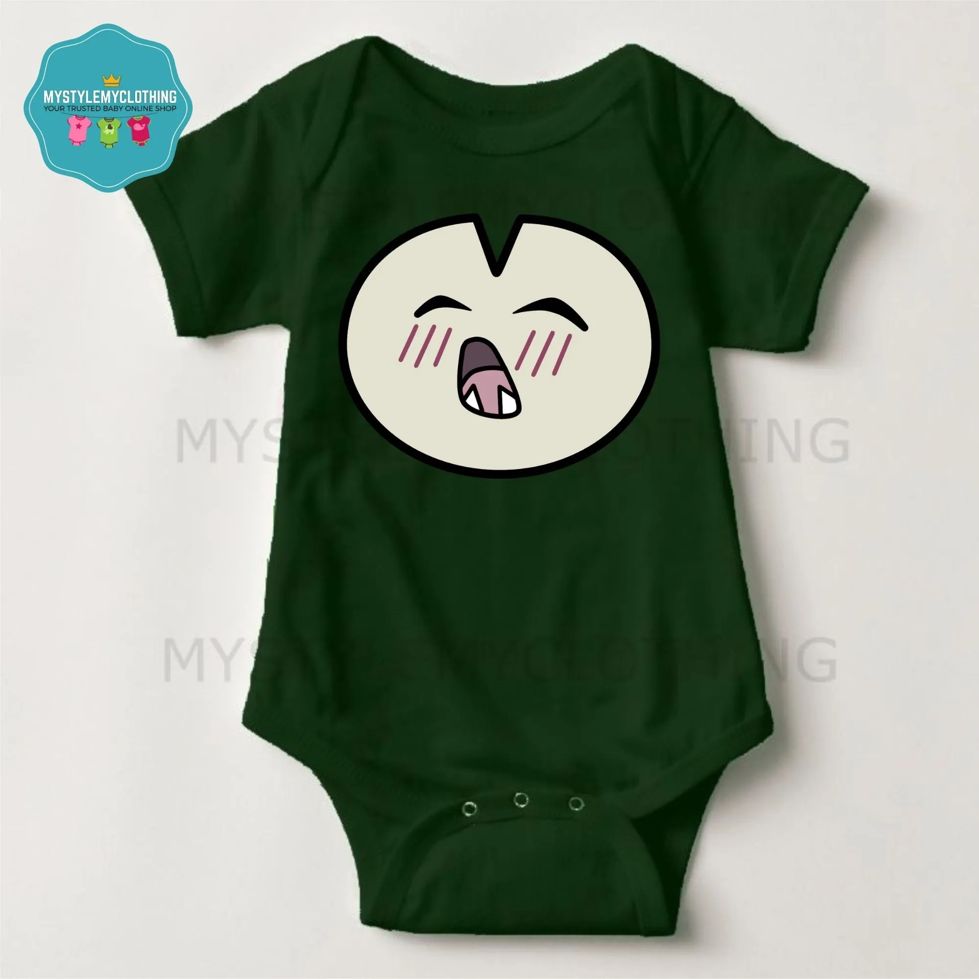 Baby Character Onesies with FREE Name Back Print - Pokemon-Snorlax 2