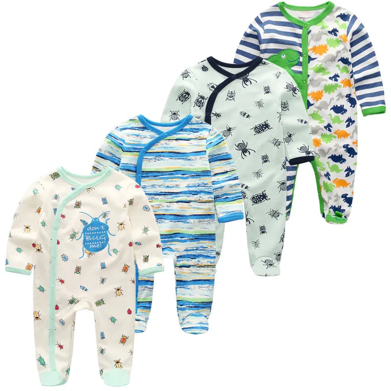 Baby Clothes 2019 Unisex Kids Long Sleeve 3/4pcs Rompers