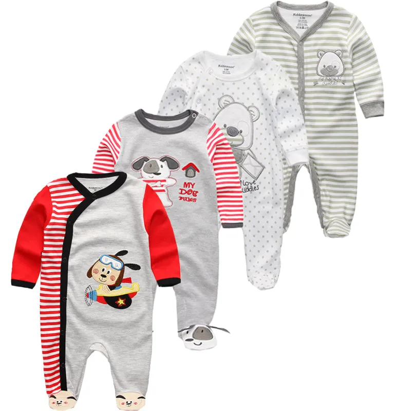 Baby Clothes 2019 Unisex Kids Long Sleeve 3/4pcs Rompers