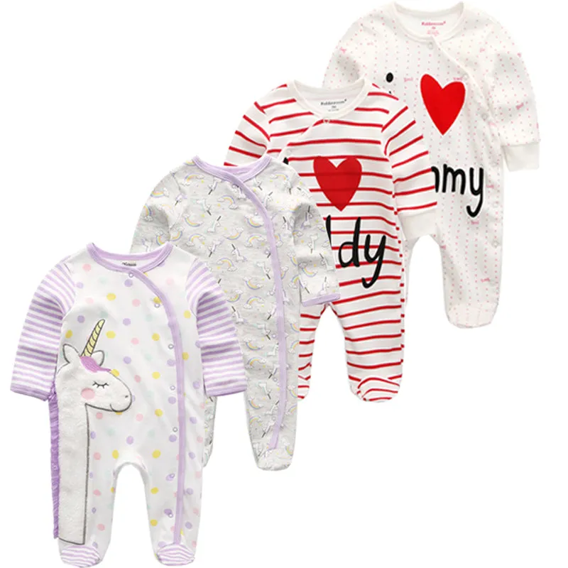 Baby Clothes 2019 Unisex Kids Long Sleeve 3/4pcs Rompers