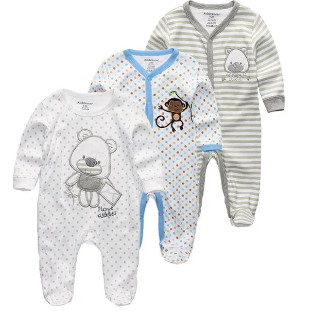 Baby Clothes 2019 Unisex Kids Long Sleeve 3/4pcs Rompers