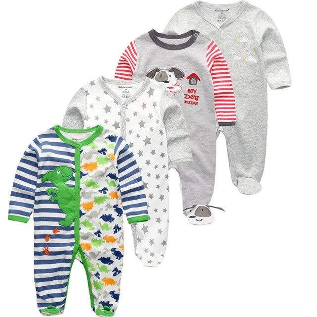 Baby Clothes 2019 Unisex Kids Long Sleeve 3/4pcs Rompers