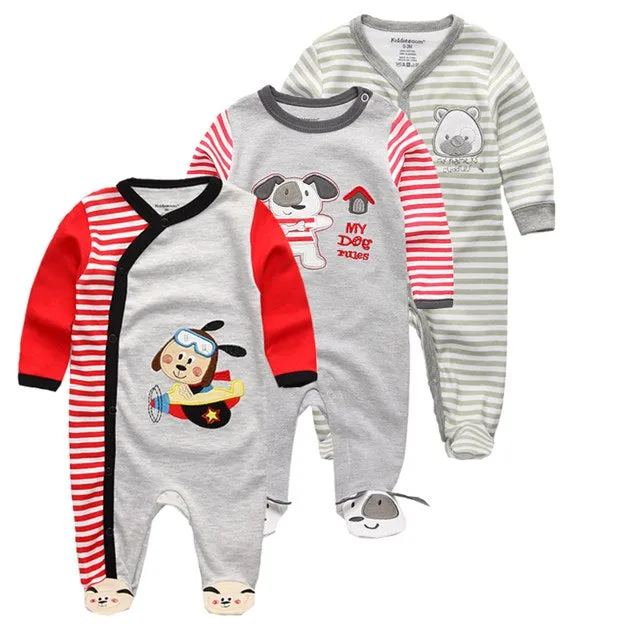 Baby Clothes 2019 Unisex Kids Long Sleeve 3/4pcs Rompers