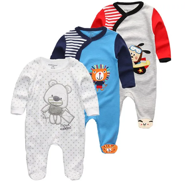 Baby Clothes 2019 Unisex Kids Long Sleeve 3/4pcs Rompers