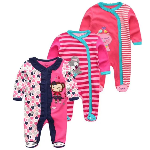 Baby Clothes 2019 Unisex Kids Long Sleeve 3/4pcs Rompers