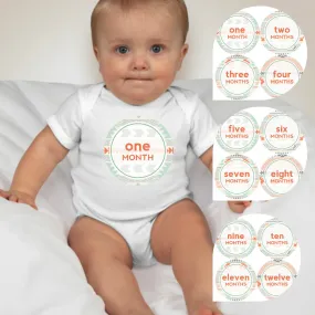 Baby Custom Monthly Onesies - Arrows 3