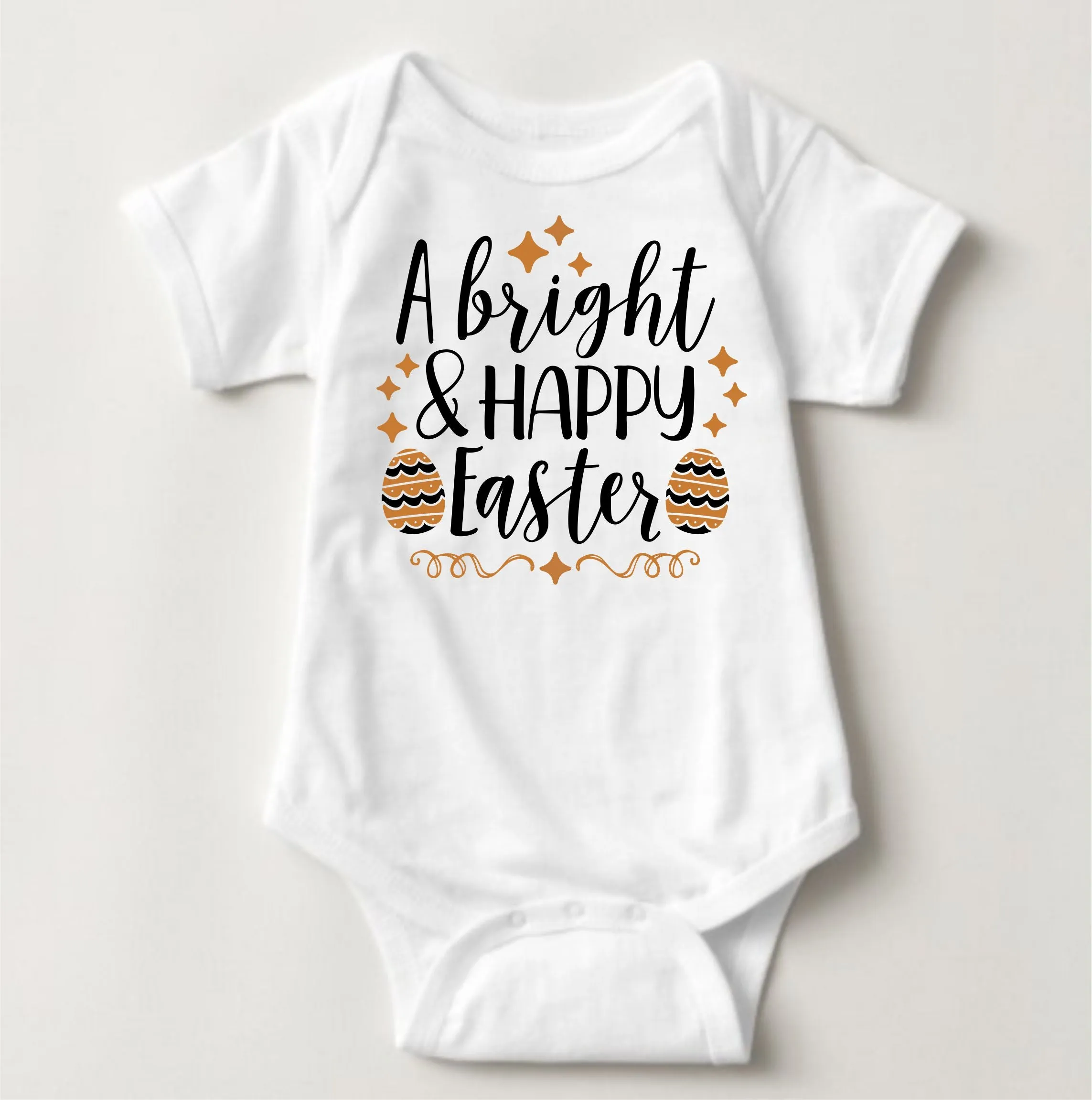 Baby Easter Onesies - A bright and Happy Easter