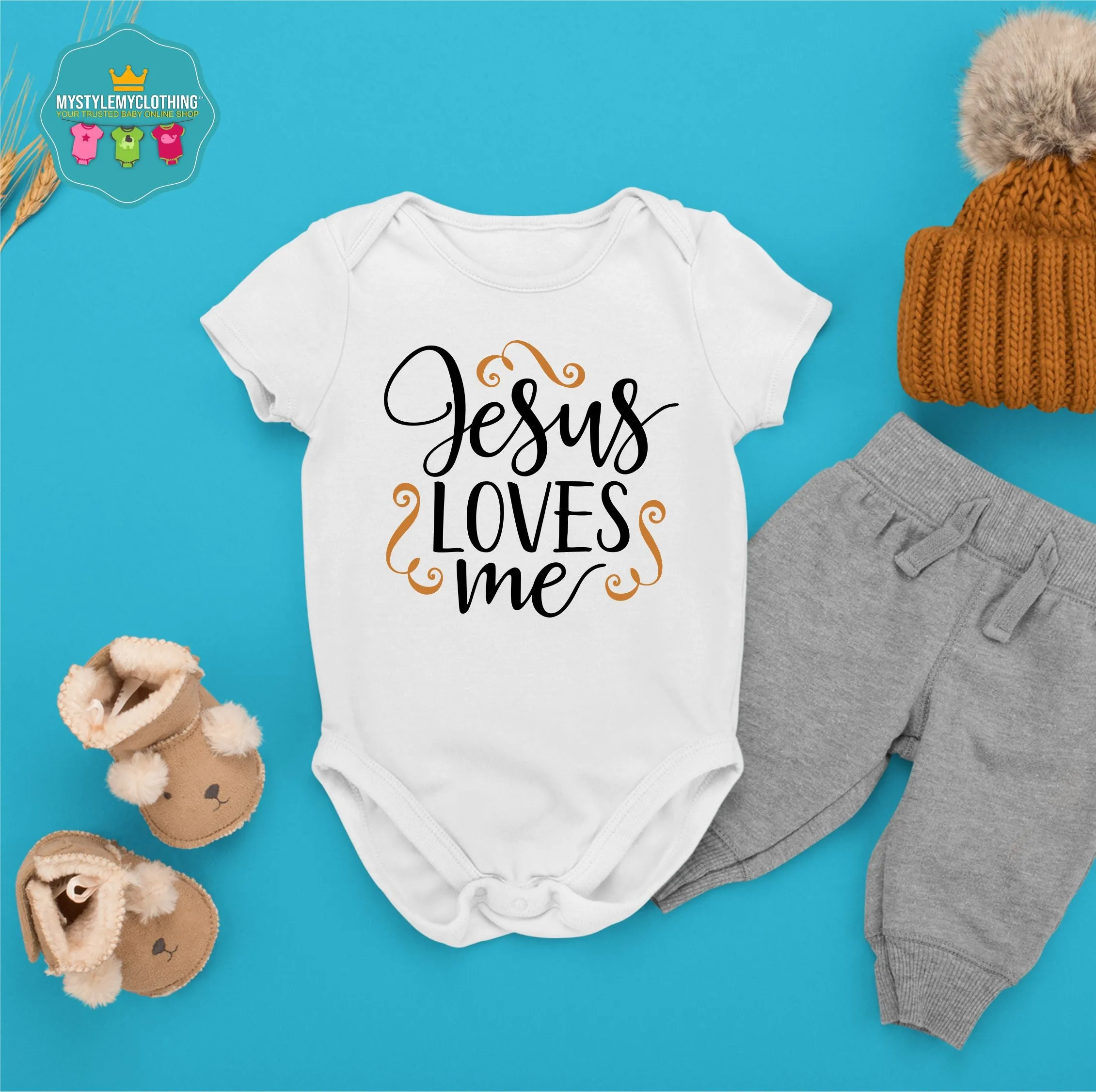 Baby Easter Onesies - Jesus Loves Me