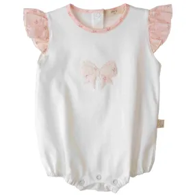 Baby Gi Flora Ivory Cotton Romper
