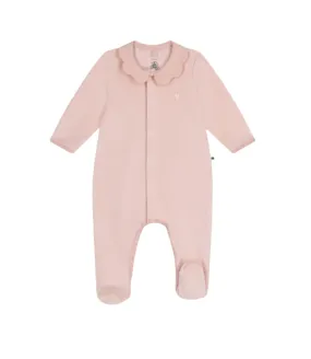 Baby Girl Velour Footies