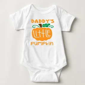 Baby Halloween  Onesies - Daddy's Little Pumpkin