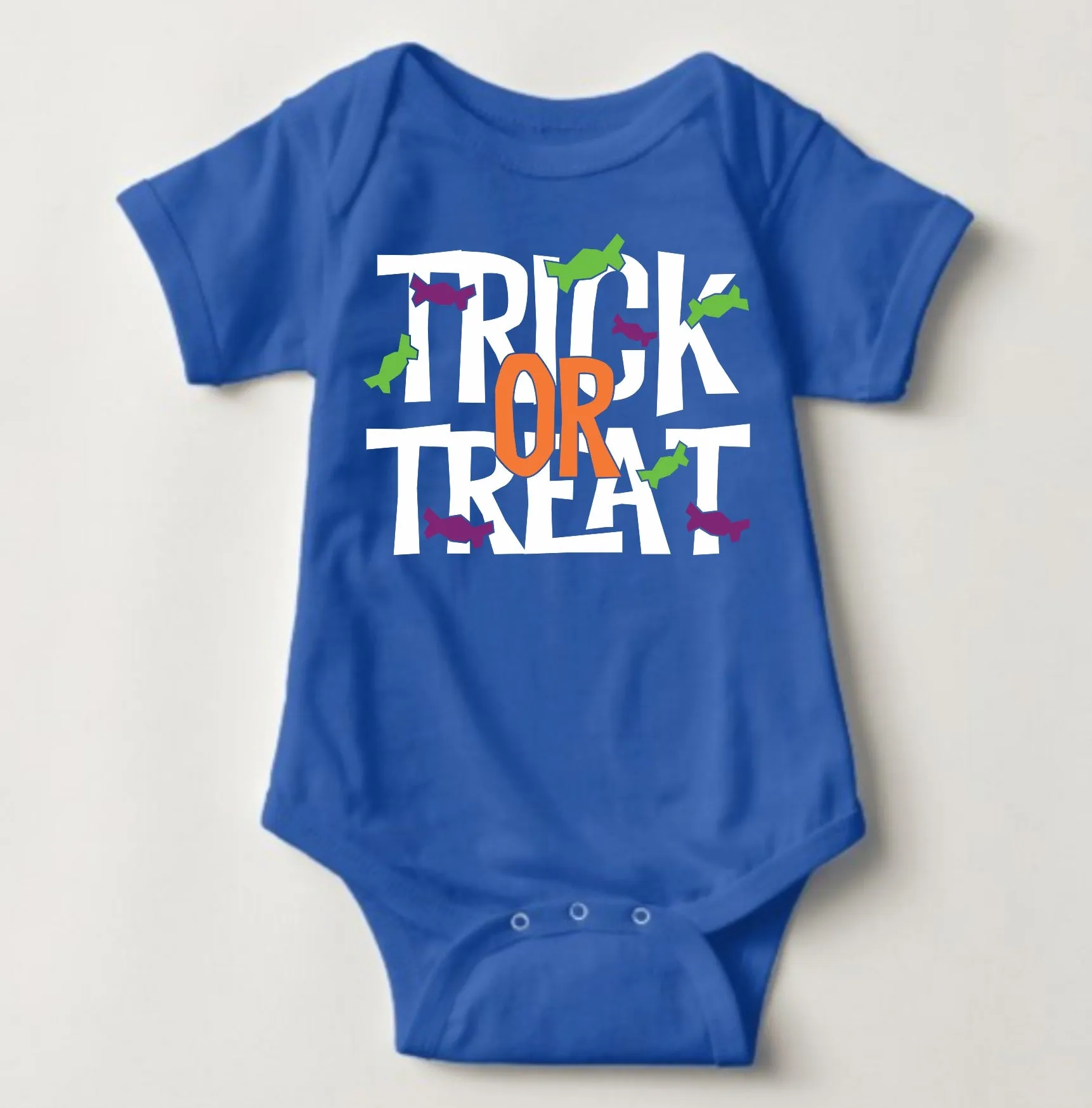 Baby Halloween Onesies -Trick or Treat Colored 2