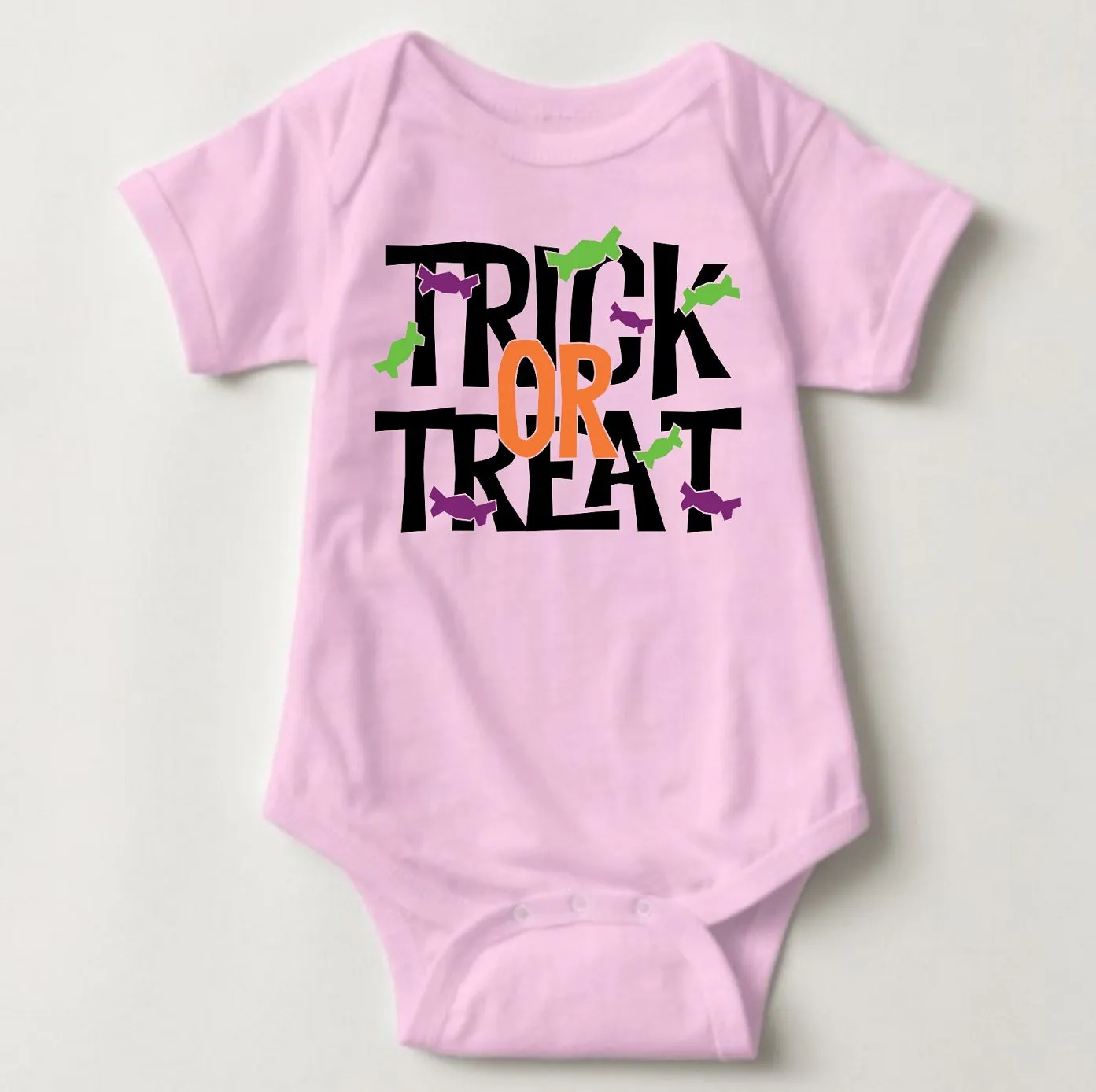 Baby Halloween Onesies -Trick or Treat Colored 2