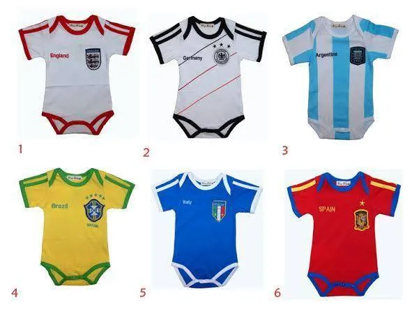 Baby Romper World Cup Soccer Uniform Romper - Argentina