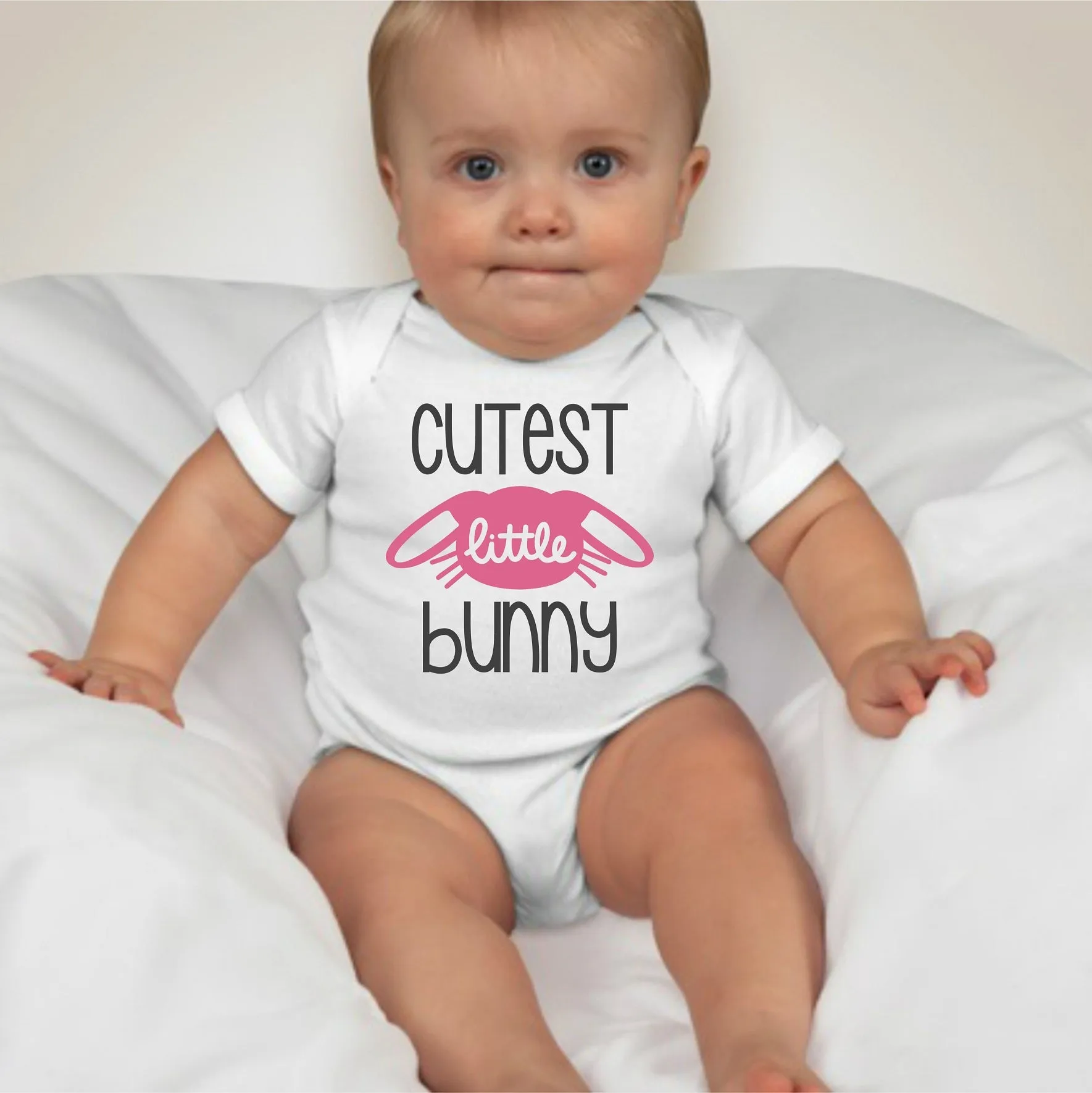 Baby Statement Onesies - Cutest Little Bunny