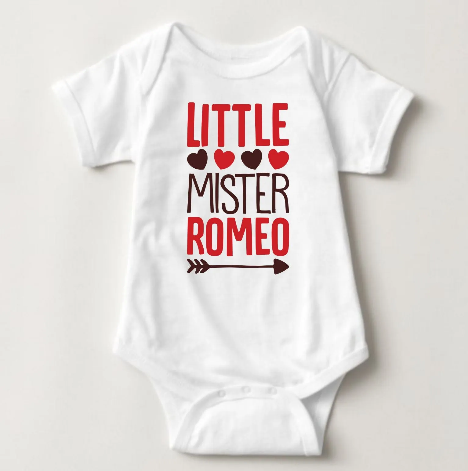 Baby Statement Onesies - Little Mister Romeo