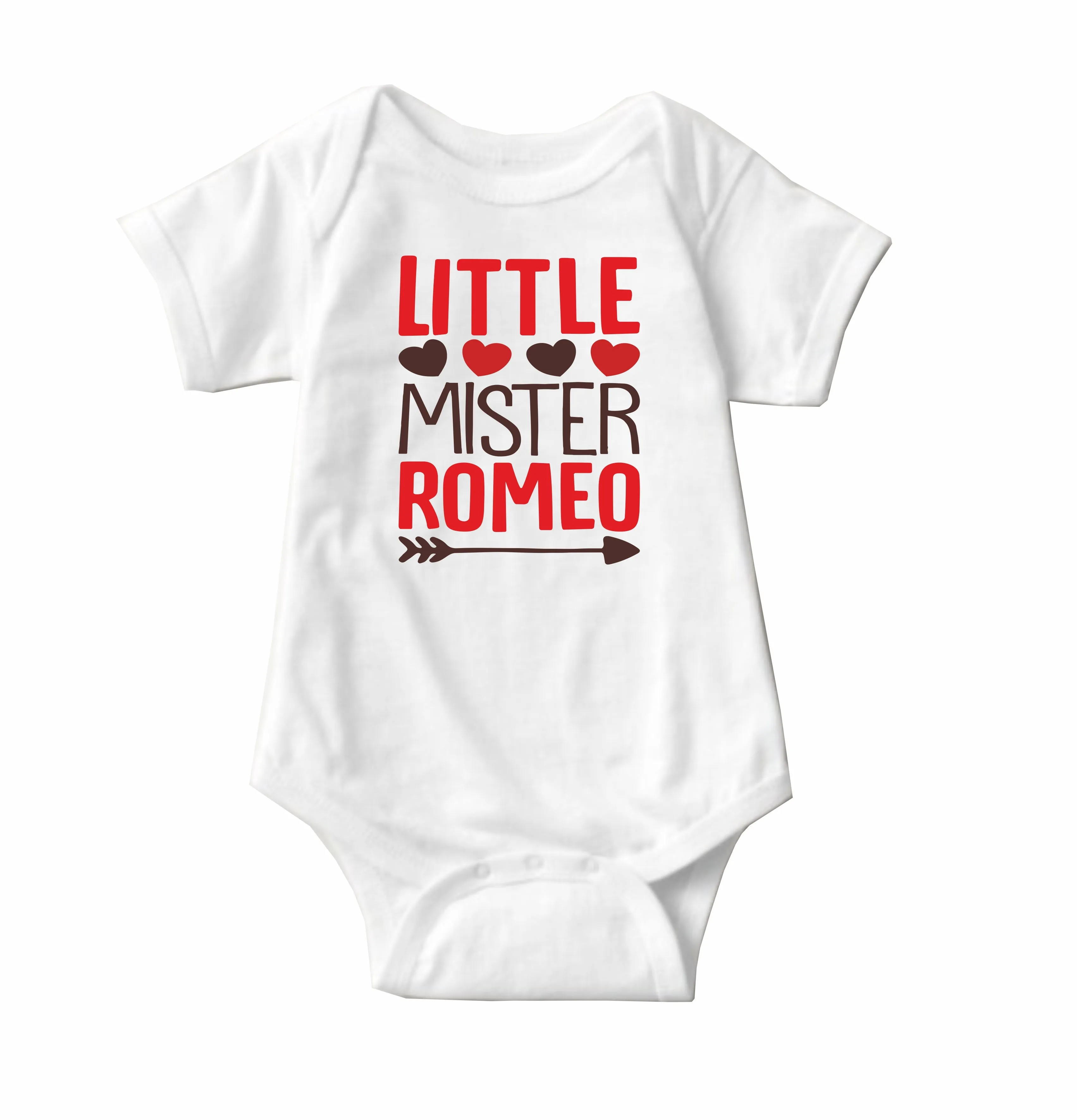 Baby Statement Onesies - Little Mister Romeo