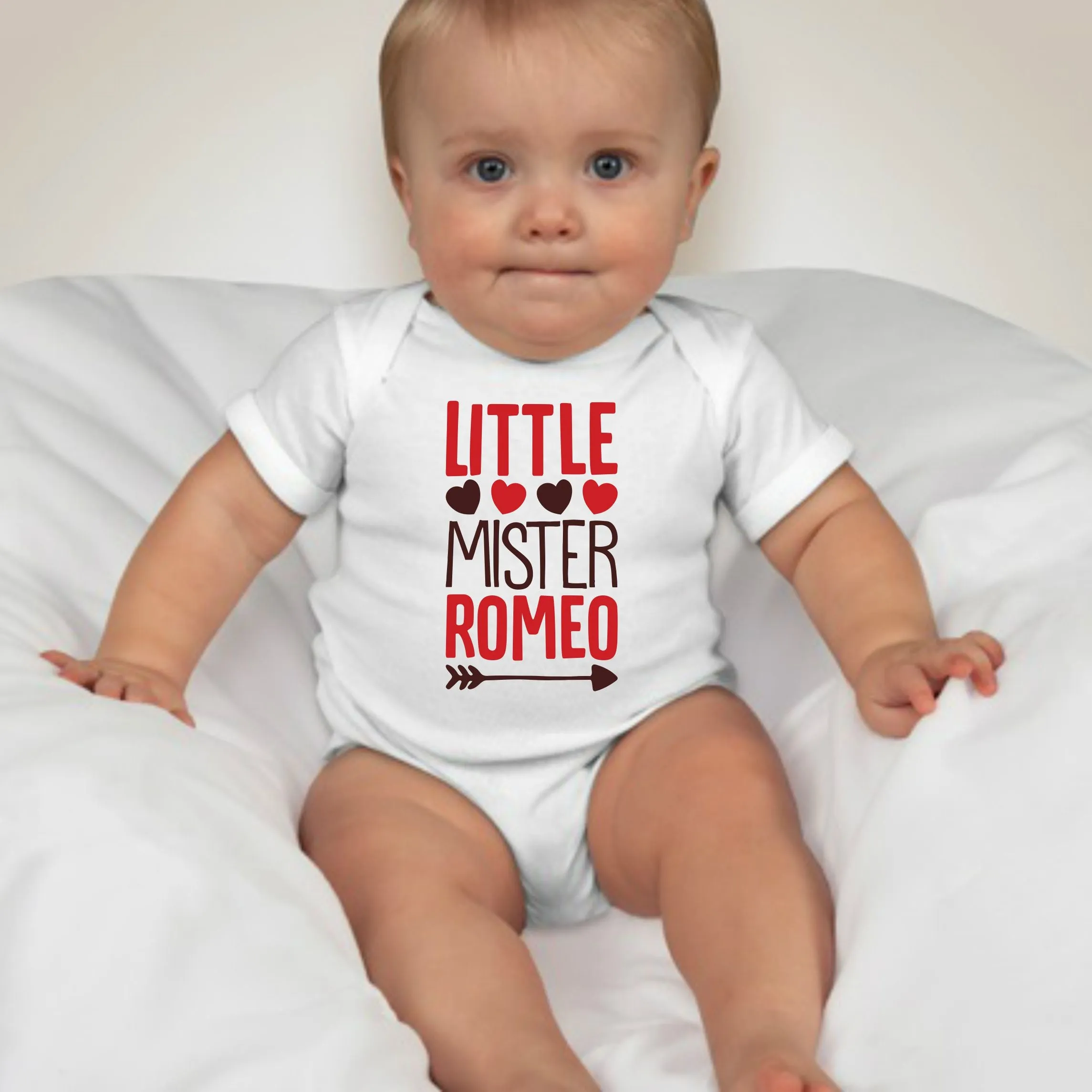 Baby Statement Onesies - Little Mister Romeo