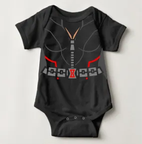 Baby Superhero Onesies - Black Widow