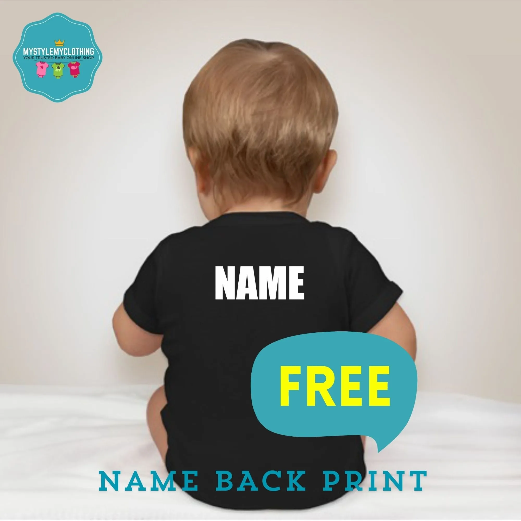Baby Superhero Onesies with Name Back Print - Avengers