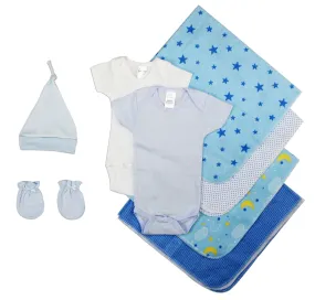 Baby’s Layette - Essential Newborn Baby Boy 8 Piece Set